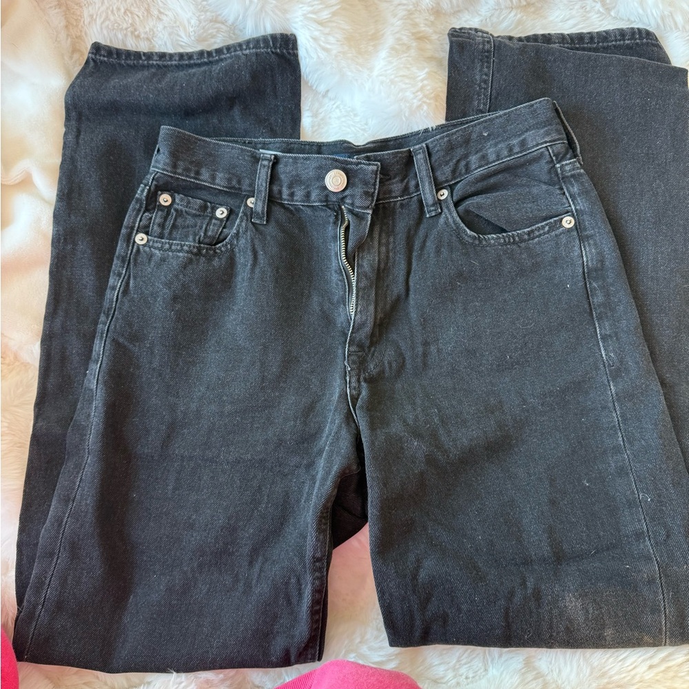 Aeropostale Dark Gray 90's Baggy Jeans